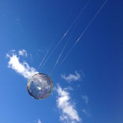 Low angle view of vapor trail in sky