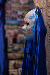 Close up of venetian mask