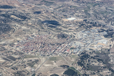 High angle view of cityscape