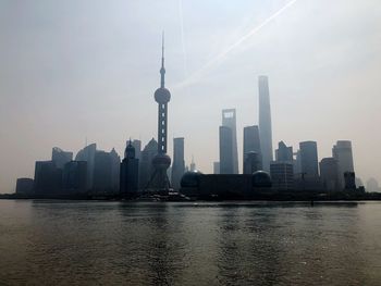 View of buildings in city at waterfront