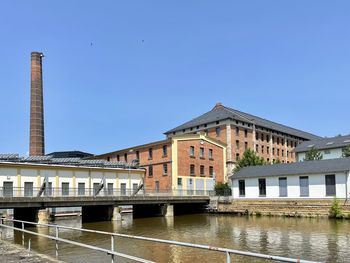 Building against blue sky