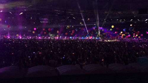 Crowd at music concert