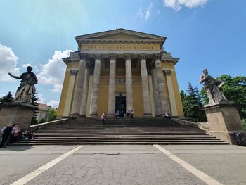 Statue of historic building