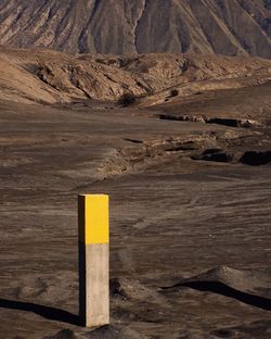 Scenic view of road passing through a desert