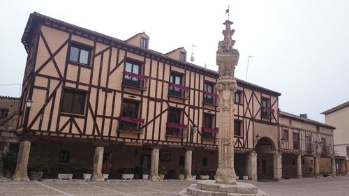 Low angle view of historical building against sky