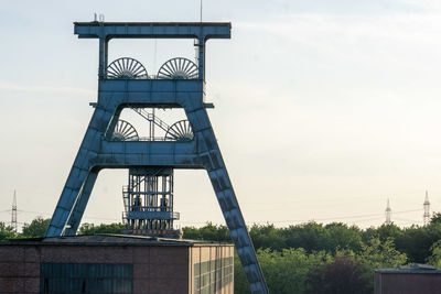 Low angle view of bridge against sky