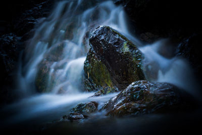 Scenic view of waterfall