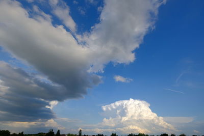 Low angle view of clouds in sky