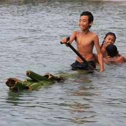 People in swimming pool