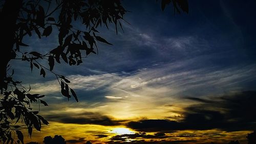Low angle view of cloudy sky