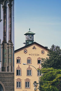 Low angle view of building against sky