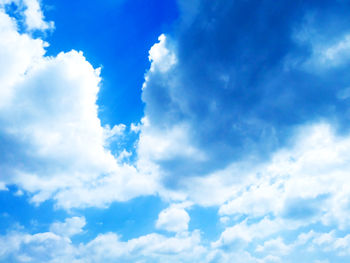 Low angle view of clouds in sky