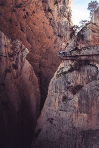 Scenic view of rocky mountains