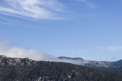 Scenic view of land against sky