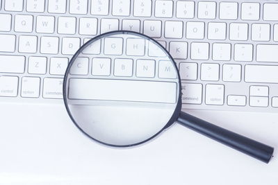 Close-up of laptop keyboard