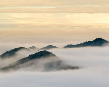 Scenic view of clouds in sky during sunset