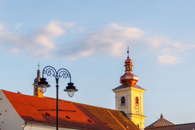 Low angle view of building against sky