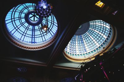 Low angle view of skylight