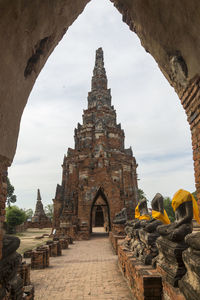 View of temple against sky