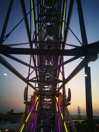 Low angle view of suspension bridge