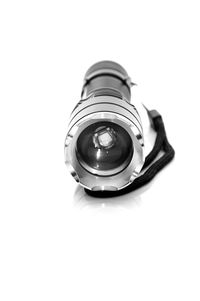 Close-up of camera over white background