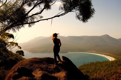Man standing on mountain