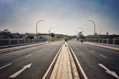 View of highway against sky