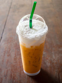 Close-up of drink on table