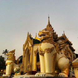 Low angle view of temple