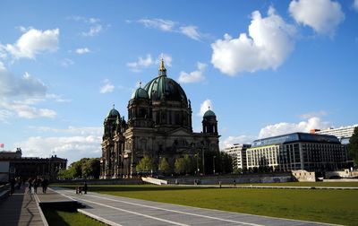 Church against cloudy sky