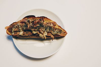 Close-up of bread in plate