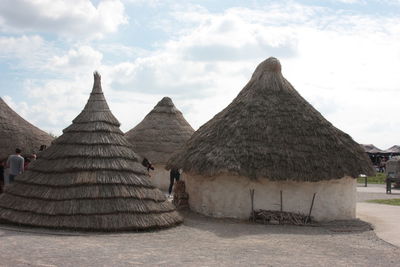 Panoramic view of historical building against sky