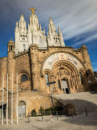 Low angle view of historical building against sky