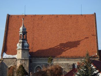 Low angle view of building against sky