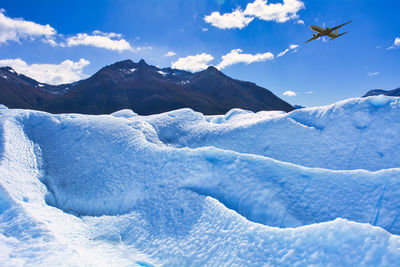 Beautiful scenery of the perito moreno glacier