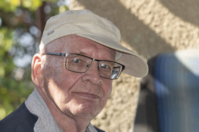 Portrait of man wearing hat