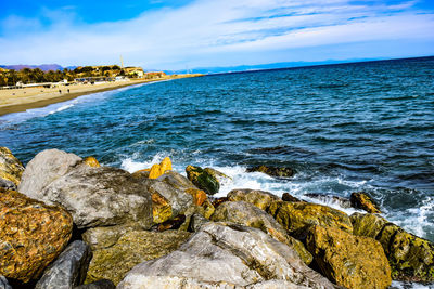 Scenic view of sea against sky