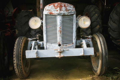 Close-up of old machine