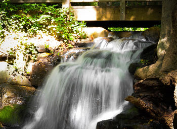 River flowing through rocks