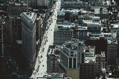 Flat iron building in new york