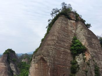 Low angle view of a rock