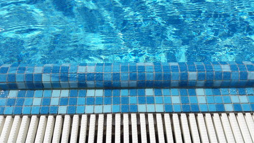 High angle view of swimming pool