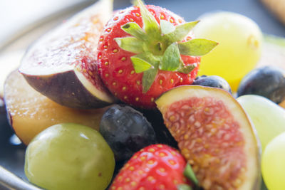 Close-up of apples in container