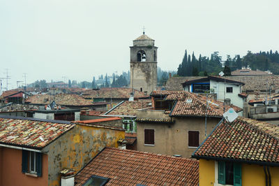 Residential structures against sky