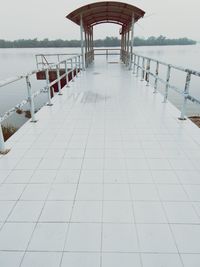 Pier over sea against sky