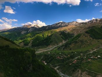 Scenic view of landscape against sky