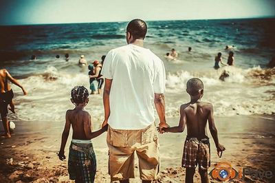 People on beach