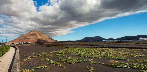 Panoramic view of road passing through landscape