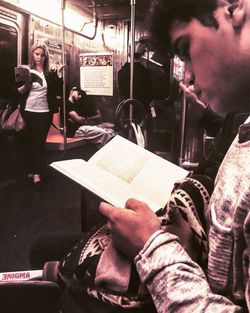 People in train