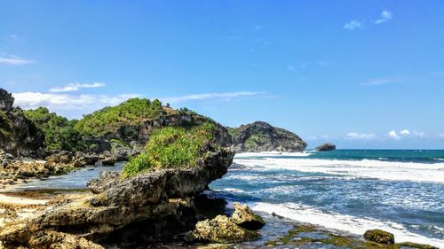 Scenic view of sea against sky